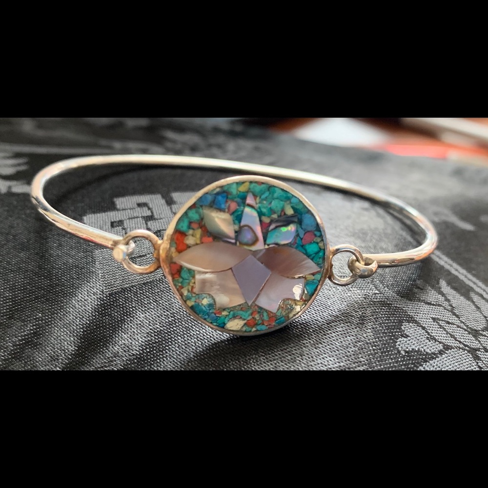 Shell Inlay Bracelet - image 1